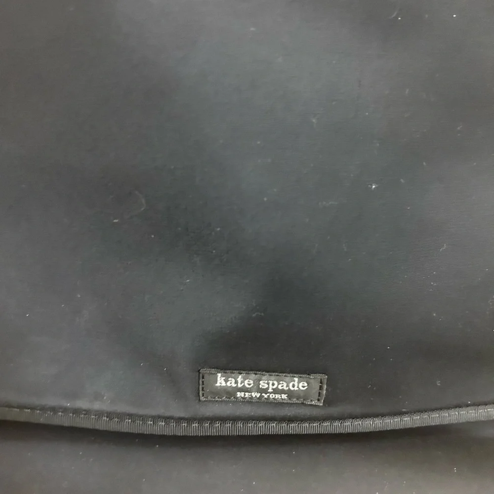 Kate Spade Black Nylon Messenger/Laptop Bag